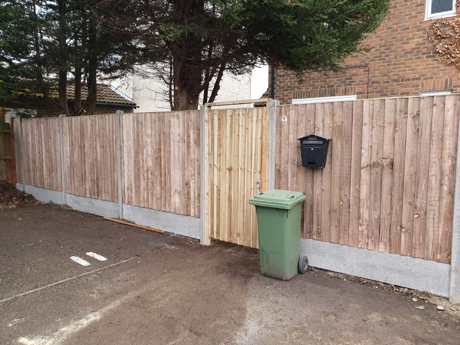 New fencing and gate