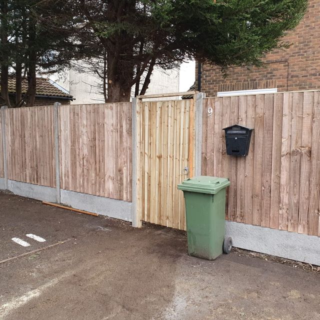 New fencing and gate