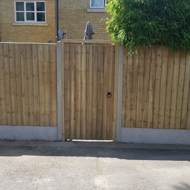 New fence with gate ashford